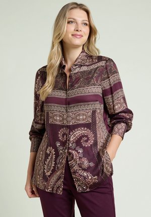 Luisa Viola, CAMICIA STAMPATA (ITALIAN SIZE) - Button-down blouse - bordeaux