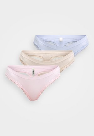 THONG SEAMLESS WILMA TRIM 3 PACK - G-strenge - dusty/lilac