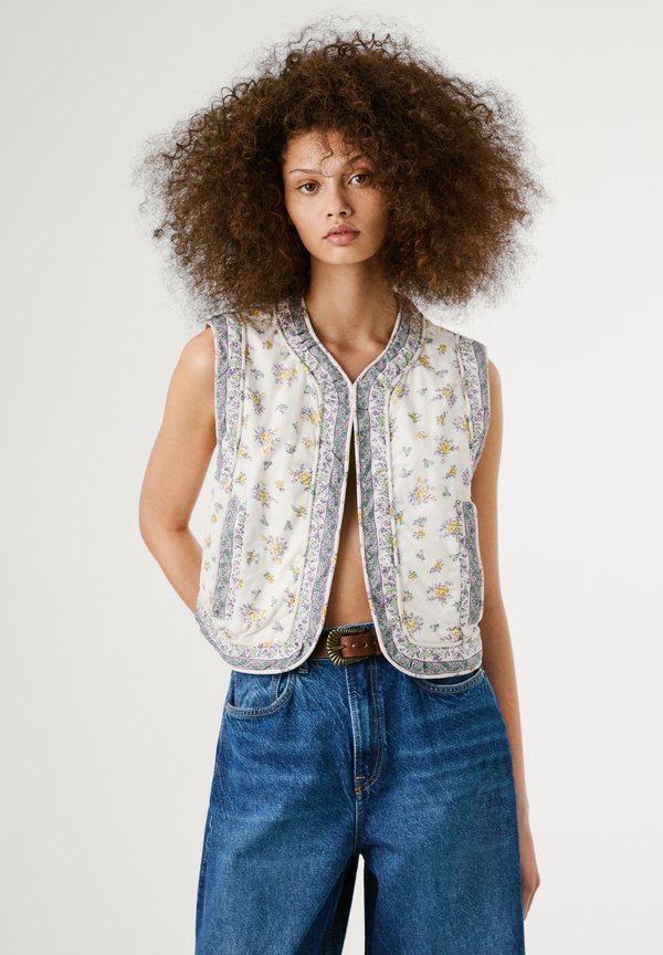 SOL - Waistcoat - light beige