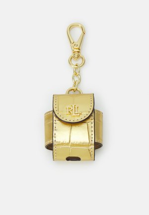 EMBOSSED LEATHER EARBUDS CASE - Otros accesorios - gold-coloured
