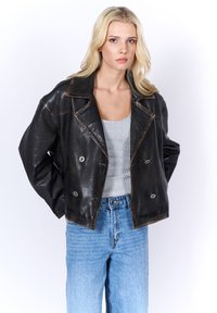 Freaky Nation ABBIE - Veste en cuir - used black