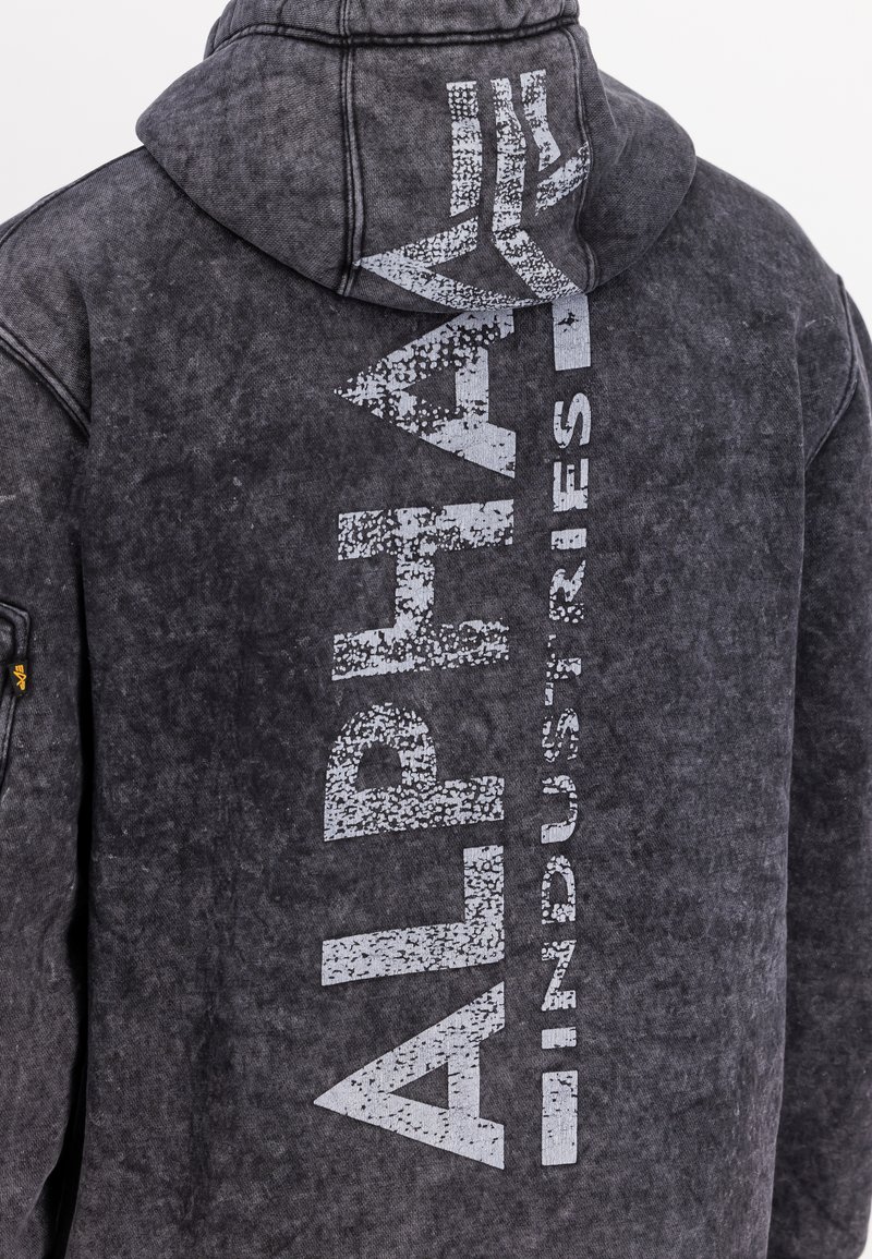 Jacke Alpha Industries Schwarzer Pulli Alpha Industries BACK PRINT