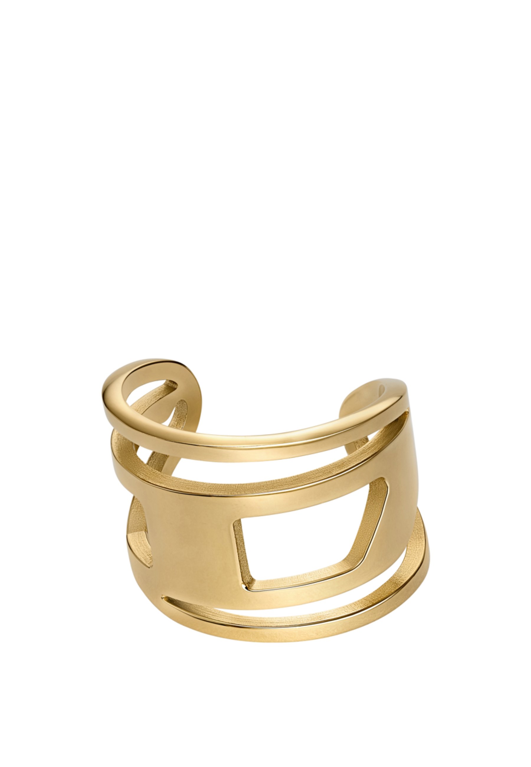 Diesel OVAL D LOGO - Ring - gold-coloured - Zalando