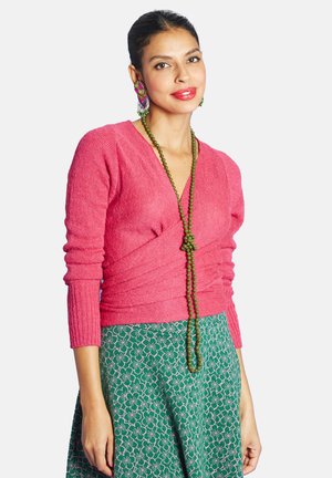 Antoine et Lili CACHE COEUR BOHÊME - Cardigan - rose vif