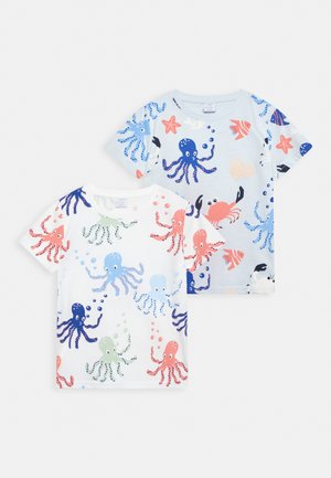 CRABBY 2 PACK UNISEX - Print T-shirt - light dusty white