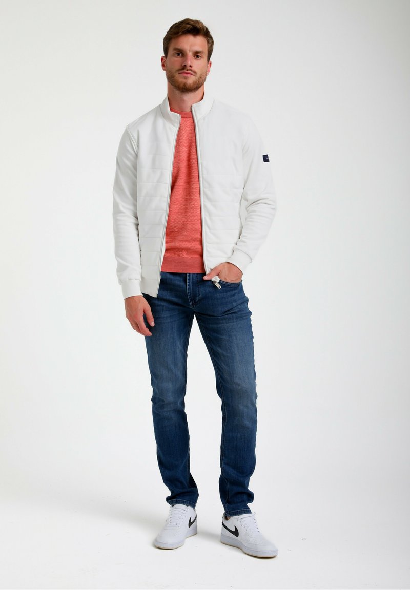 Gabbiano HIGH COLLAR  - Sweat zippé - ecru