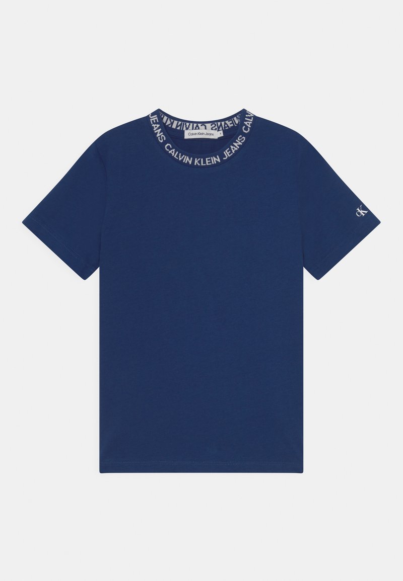 Calvin Klein Jeans EXCLUSIVE INTARSIA LOGO UNISEX - T-shirt estampada - naval blue