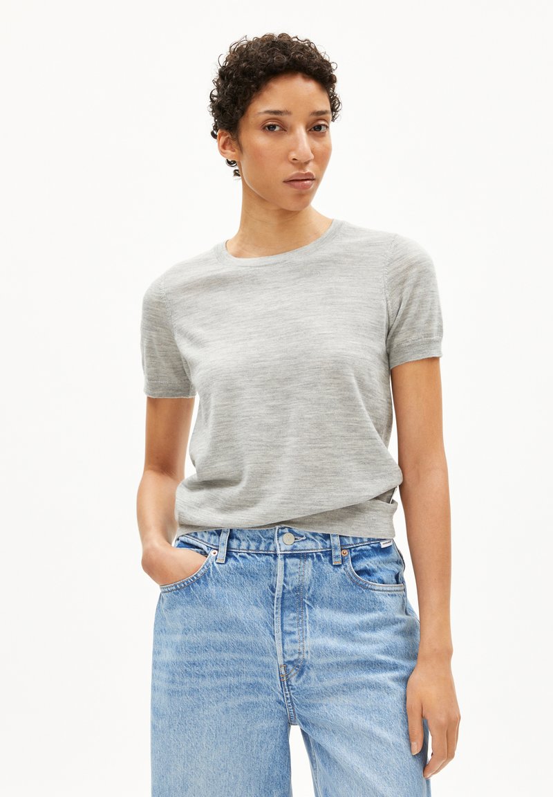ARMEDANGELS - GUILIAA  - T-Shirt basic - light grey melange, Vergrößern