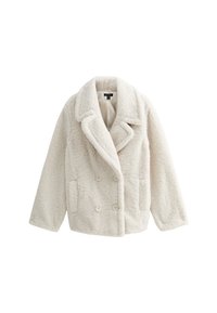SHORT BORG - Wintermantel - off white