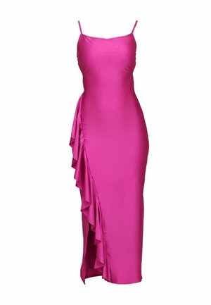 WAL G PETITE, WEDDING GRACE RUFFLE MAXI - Robe en jersey - fuchsia