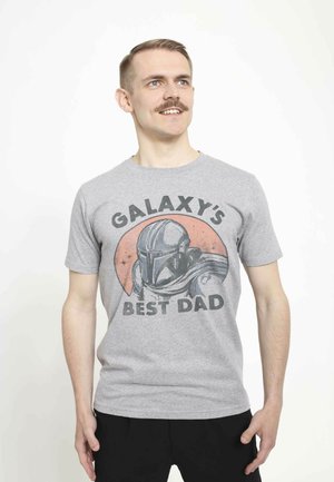 Star Wars STAR WARS: THE MANDALORIAN GALAXY MANDO UNISEX - Print T-shirt - melange grey