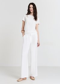 Calliope Pantalon classique - bianco lana