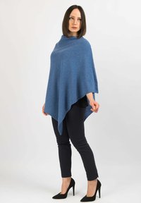 Dalle Piane Cashmere PONCHO - Cape - azzurro