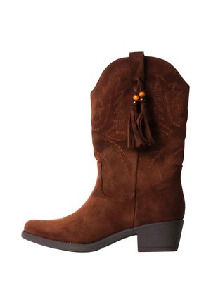 Super Mode, BOTTES À ZIP SUPER MODE BESTELLE - Bottines de cowboy / motard - marron