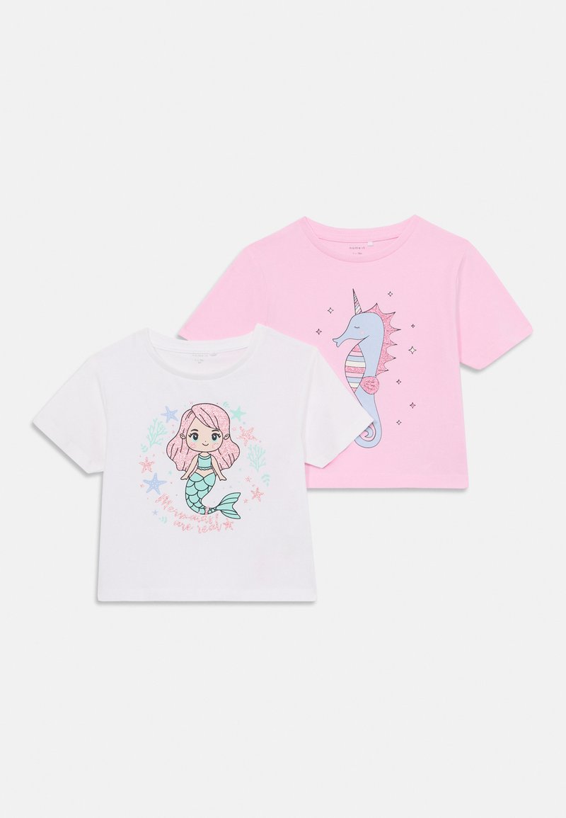 Name it - NMFFREJANE 2 PACK - Camiseta estampada - lucent white/sweet dreams, Ampliar