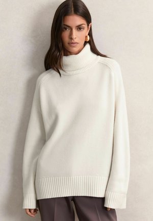 BROOKLYN ROLL-NECK - Svetrík - cream