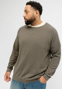 Jack & Jones JJEHILL CREW NECK  - Džemper - vetiver