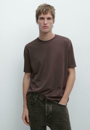 SHORT SLEEVE - T-shirt basic - bordeaux
