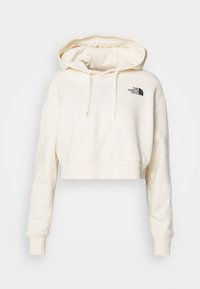 TREND CROP HOODIE - Mikina s kapucňou - white dune