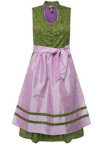 Ulla Popken Dirndl Viola Cordones Vestido, Salsa, 44 Para Mujer