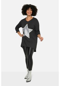 Angel of Style PAILLETTEN-STERN, - Top s dlouhým rukávem - black