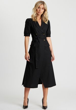 WILLA HAMPTON MIDI  - Kreklkleita - black