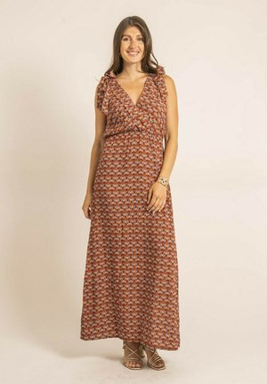 Dona x Lisa LONGUE ILIANA - Robe longue - rouge brique