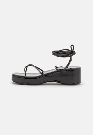 Simmi London LESIA - T-rihmaga sandaalid - black