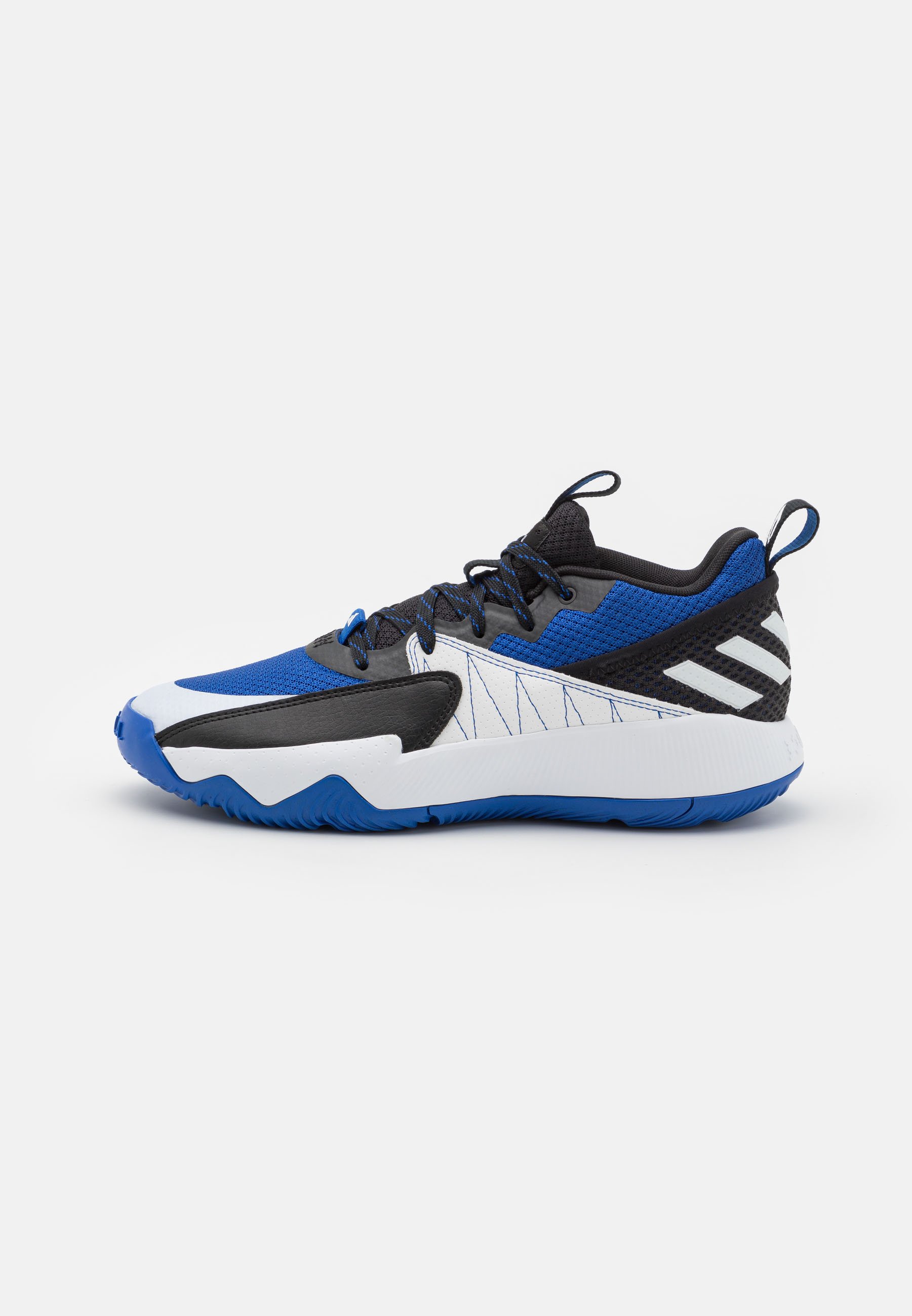 Adidas basketball shoes black and blue Clearance
