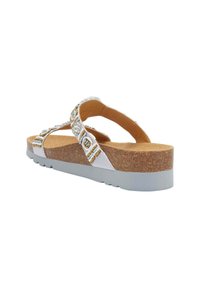 SCHOLL LEDEL White Multi Ciabatta Donna (White Multi, Sistema Taglie Calzature EU, Adulto, Donna, Numero, Media, 37