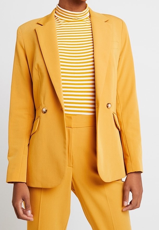 Topshop Blazer - mustard yellow