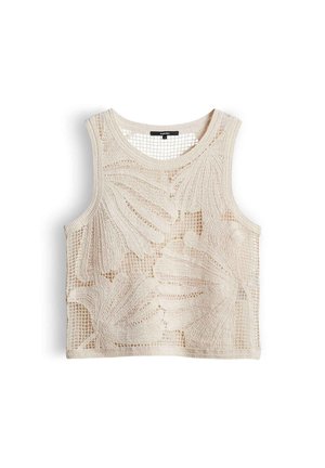 someday., SLIM CROCHET FLORAL - Top - natural glaze
