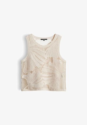 someday., SLIM CROCHET FLORAL - Top - natural glaze