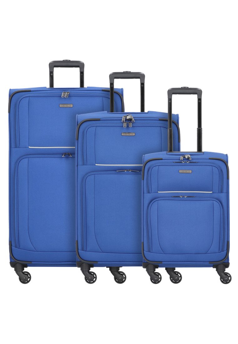 Travelite 3 PACK Luggage set blue Zalando