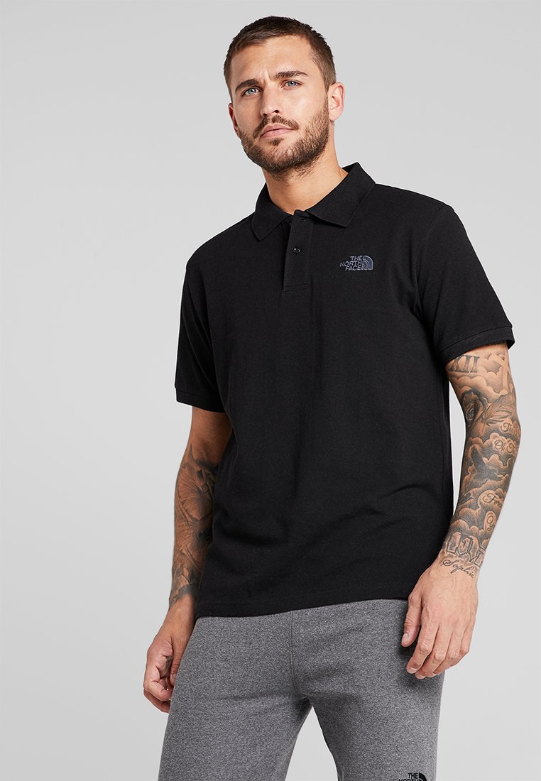 the north face black white