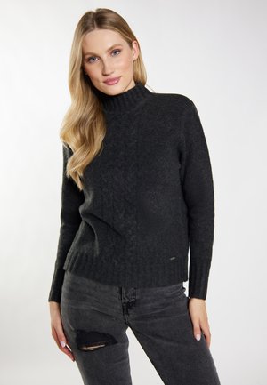 IMANE - Strickpullover - dunkelgrau melange