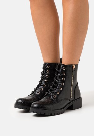 Anna Field Wide Fit, Bottines à lacets - black