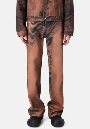 Džíny Relaxed Fit - braun schwarz