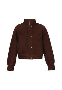 Leren jas - chocolate