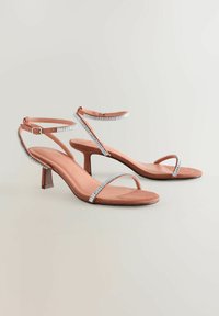 REGULAR FIT FOREVER COMFORT ROUND TOE JEWEL DETAIL SIMPLE - Sandales - blush nude