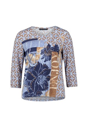 Betty Barclay, BETTY BARCLAY MIT AUFDRUCK OVERSIZE-SHIRT - Blouse - blau braun