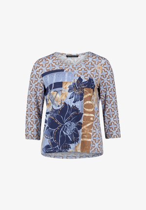 Betty Barclay, BETTY BARCLAY MIT AUFDRUCK OVERSIZE-SHIRT - Blouse - blau braun