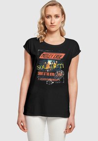 Merchcode MOTLEY CRUE - SATD TOUR EXTENDED SHOULDER TEE - T-shirt print - black