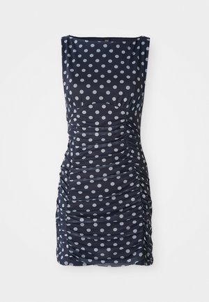 NANCY POLKA DOT DRESS - Pārliekama kleita - navy