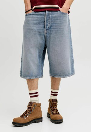 Jack & Jones BAGGY FIT  - Jeans Shorts - blue denim