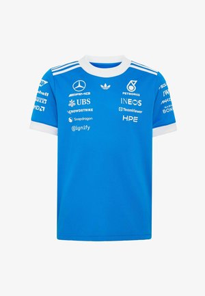 adidas Performance, UNISEX - T-shirt imprimé - blue bird white