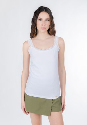 TRIMMED  - Débardeur - white