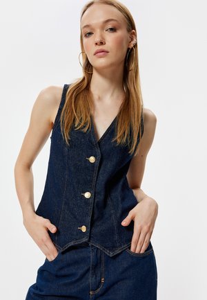 Koton BUTTONED - Bodywarmer - blue