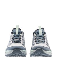 Sport shoes with a blue-gray upper, light mesh panels, and a rubber sole. Features include reinforced toe and contrasting light accents.