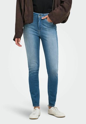 ONLY SKINNY FIT JEANS ONLBLUSH HIGH WAIST SKINNY FIT ANKLE LENGTH JEANS - Jeans Skinny - light medium blue denim